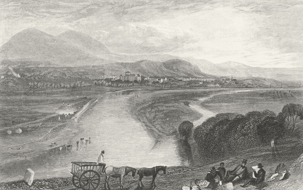 SCOTLAND. Melrose-Turner c1840 old antique vintage print picture